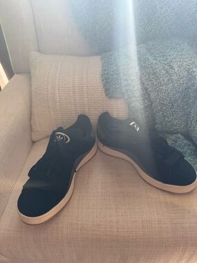 adidas Black Low-Top Sneakers with Cream Sole